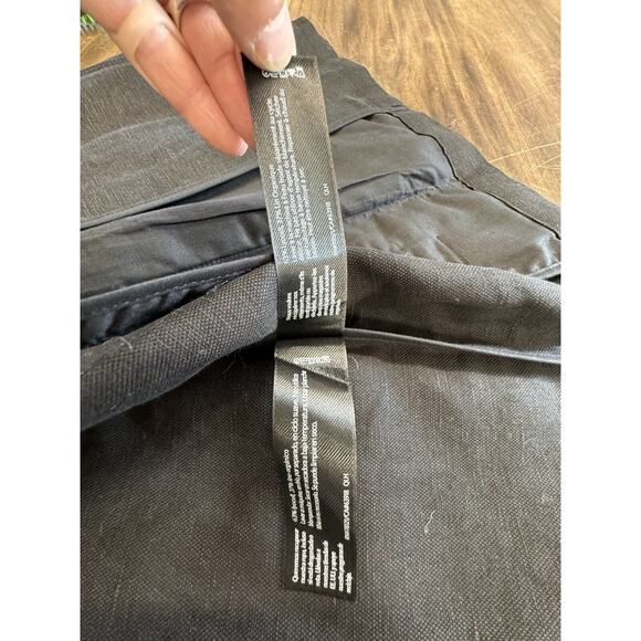 NWT Eileen Fisher black soft Linen shirt Blouse cover button roll up slv SIZE PM - Picture 10 of 11